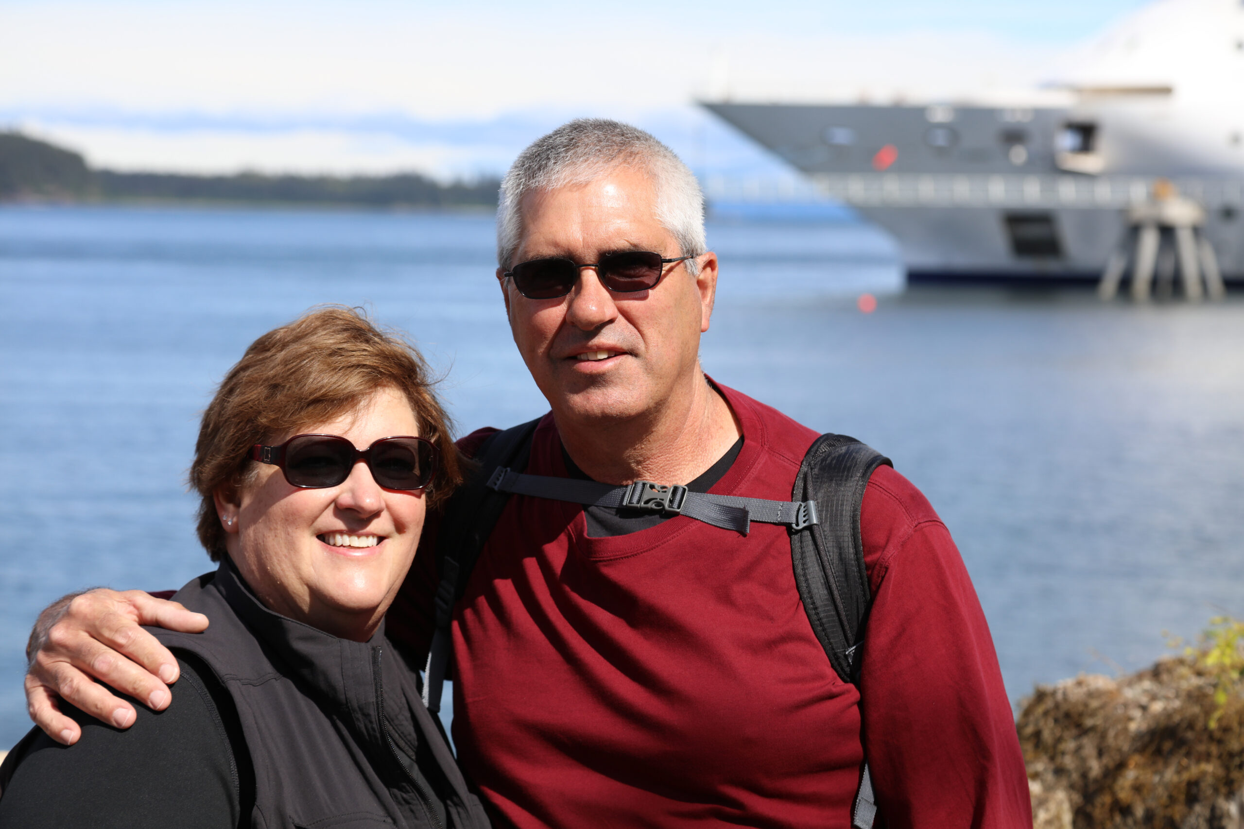 Photographer and husband in Alaska