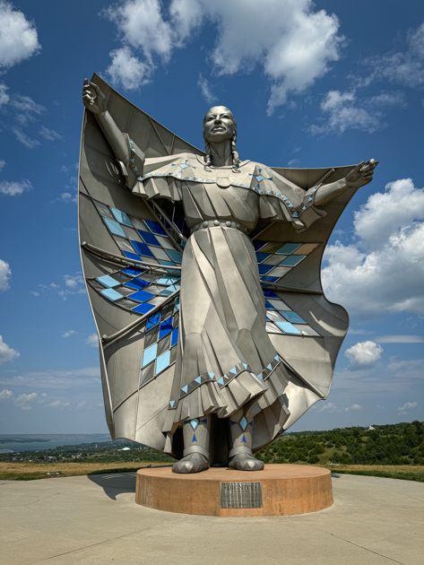 front view of Dignity Statue in South Dakota