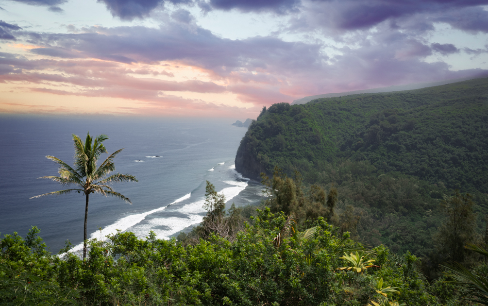 Pololū Valley Lookout – Northern Cliffs and Black Sand Beach, Big Island Hawaii