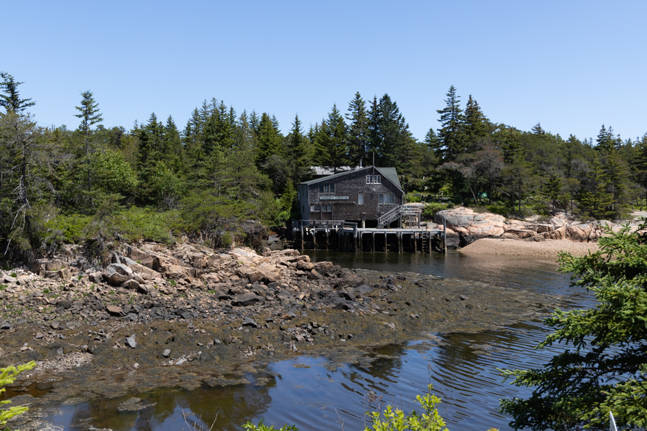 Rugged, untouched Maine coastline at Schoodic Point