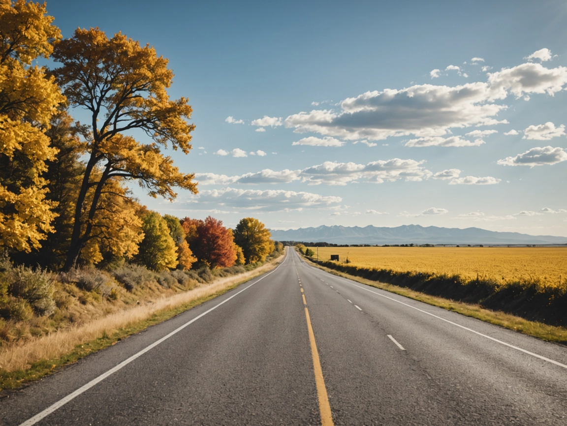 Scenic road trip from New York to Florida showing changing landscapes from winter to coastal views