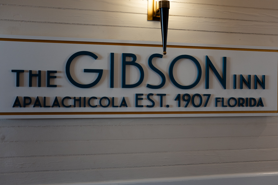 The Gibson Inn sign in Apalachicola Florida
